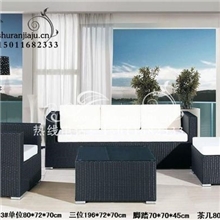 供应广东顺德厂家直销家具户外藤艺酒店工程配套塑料藤编沙发