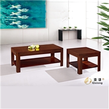 【雄琦家具厂】佛山办公茶几批发中式板式木皮茶几客厅会客