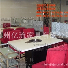 厂家供应大理石火锅桌电磁炉火锅桌餐厅火锅桌