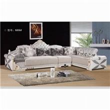 3.1米超纤皮欧式沙发银白色超纤皮欧式沙发简约超纤皮欧式沙发
