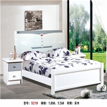 【特价烤漆床460-490元】1.8/1.5米韩式简约双人白色烤漆家居床