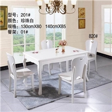 【一件代发】大理石餐桌橡木大理石餐桌1.4米实木大理石餐桌