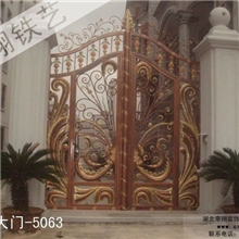 厂家定制大门、别墅大门、高档铁艺大门、锻铁大门5063