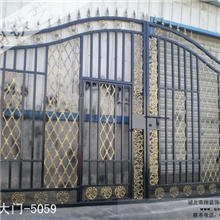 厂家定制大门、别墅大门、高档铁艺大门、锻铁大门5059