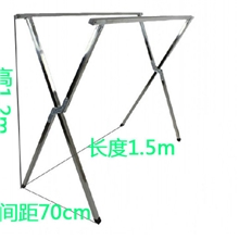 落地折叠晾衣架双杆晾衣架摆地摊货架地摊衣架服装促销衣架