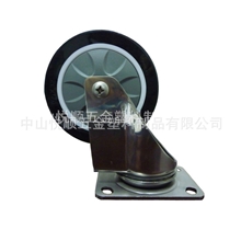 供应3寸4寸5寸不锈钢脚轮可配PU、尼龙等单轮可单购不锈钢支架