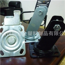 供应4寸5寸6寸8寸重型脚轮镀锌支架电泳支架脚轮支架外贸单