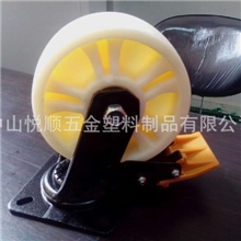 中山脚轮厂家供应6寸8寸加宽加厚超重型尼龙脚轮，龙门吊脚轮