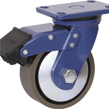 蓝架超重型刹制式铸铁轮