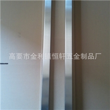 专业生产各款订做高档豪华玻璃门把手不锈钢木门方管全砂工艺拉手