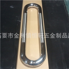 BT-G067厂家直销高档新颖不锈钢把手全砂地弹簧玻璃门工艺大拉手