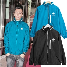 新款周柏豪同款AD锯齿带帽风衣陈冠希潮牌风衣外套批发