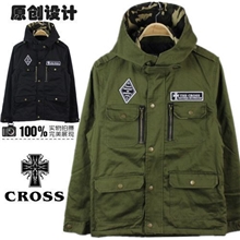 本土原创潮牌潮男军事系迷彩加厚保暖棉衣秋冬装外套批发