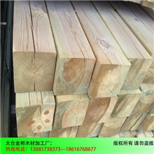 樟子松烘干板材樟子松木方防腐木深度碳化木