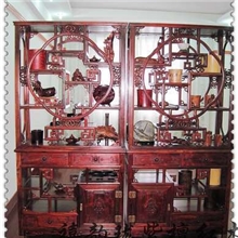 禧韵珑红木家具大红酸枝博古架多宝格交趾黄檀多宝格需定做