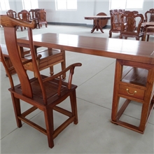 禧韵珑红木家具中式高雅明式缅甸花梨书桌可来样定做