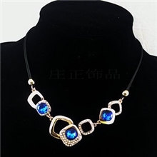 庄正饰品批发高档水晶合金项链X130068