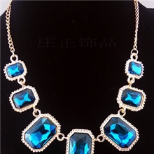 庄正饰品批发高档水晶合金项链X1308