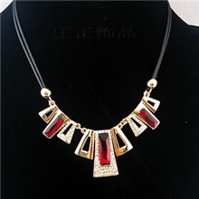 庄正饰品批发高档水晶合金项链X1368