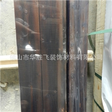 厂家流水线生产深色松木碳烧板，桑拿板，吊顶板，实木扣板