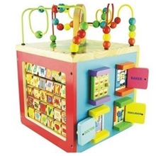 Parents品牌busyzoo多功能大绕珠金宝贝早教玩具木制百宝箱