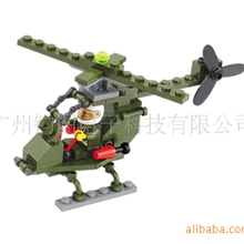 6110开智小狐直升机益智拼装积木拼插积木玩具