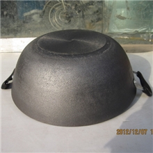 郏县炊具厂家供应双耳单面抛光磨砂平底炖锅