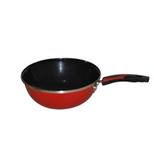 厂家直销搪瓷炒锅无油烟不粘锅具平底锅永康炒锅彩色搪瓷炒锅