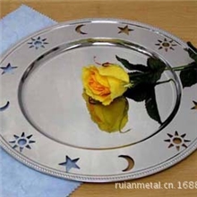 供应金属镀银纪念盘摆设餐具果盘糖果碟