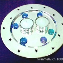 供应镀银食物水果糖果碟KTV酒店用品
