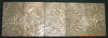 【特供】紫铜壁画八仙过海图