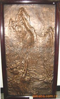 供应铜壁画山水