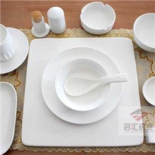 陶瓷餐具台面陶瓷摆台酒店瓷白胎日用瓷镁质瓷整套摆台餐具