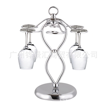 不锈钢杯架葡萄酒玻璃杯架红酒杯架六格酒杯架八字杯架H985G