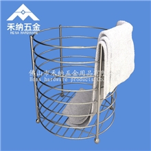 【厂家直销】毛巾筐圆形毛巾筐不锈钢毛巾筐酒店客房毛巾筐