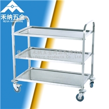 【厂家直销】餐车不锈钢三层餐车无磁餐车酒店用品