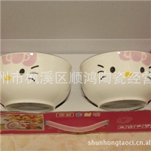 加公司LOGO韩式新陶瓷保鲜碗二件套骨瓷密封碗新骨瓷饭盒批发