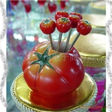 西红柿水果叉/树脂工艺品/树脂水果叉/水果叉摆设