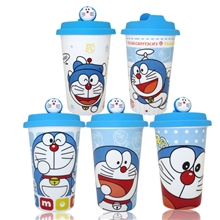 机器猫哆啦a梦杯子创意陶瓷杯带盖星巴克咖啡杯水杯马克杯交期快
