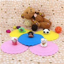 韩版硅胶杯盖创意防漏水杯子hellokitty硅胶盖万能密封杯盖大号