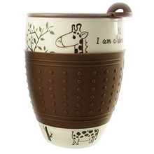 骨瓷可爱卡通创意马克杯子陶瓷办公水杯牛奶早餐杯带盖厂家批发