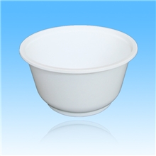 白/透明HJ-500B一次性餐具环保餐具透明盖分体汤碗打包碗