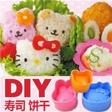 日本款式寿司模具/KT饭团模具/卡通寿司工具HelloKitty寿司套装