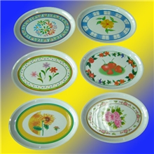 厂家库存现货供应江湖地摊密胺仿瓷餐具美耐皿14寸鱼盘