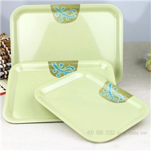 高级塑料密胺美耐皿如意方托盘酒店餐厅家居盆盘碟餐具仿瓷