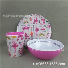 密胺餐具美耐皿餐具仿瓷餐具儿童卡通套装餐具