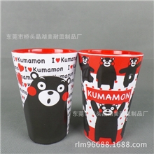 日本熊本县吉祥物KUMAMON密胺餐具美耐皿仿瓷儿童卡通杯子