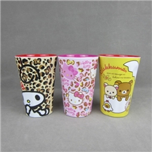 厂家订做kitty猫大九角杯密胺九角杯美耐皿杯子日式九角杯