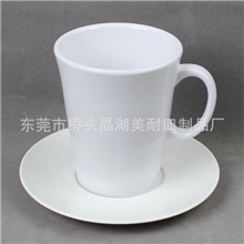 东莞厂家订直销美耐皿有耳杯密胺杯仿陶瓷杯白色马克杯