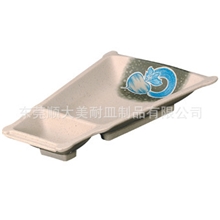 厂家供应优质密胺餐具美耐皿分隔日本料理皿